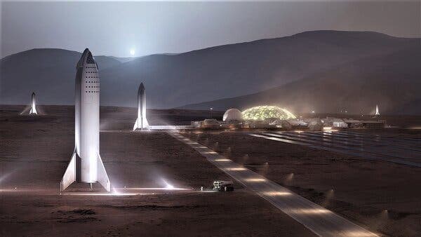 Rendition of Space Colony Source SpaceX